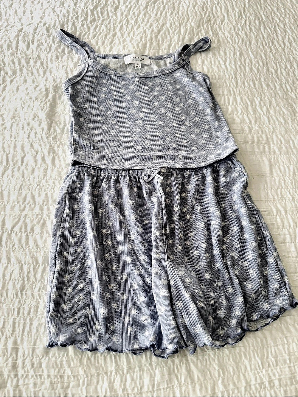 Pink Rose Girls Floral Dress Size Small Like New